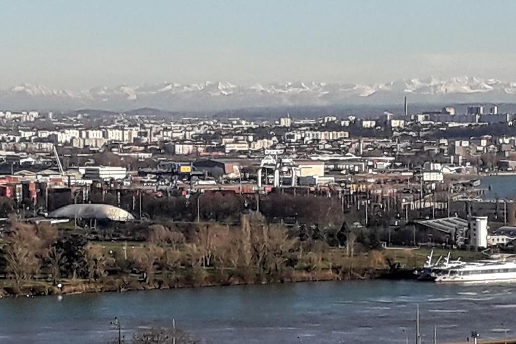 Апартаменты T4/5 Avec Vue Sur Les Alpes A 5 Minutes De Lyon La Mulatiere Экстерьер фото